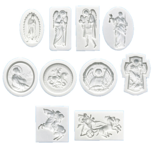 Silicones Angel Embossing Molds For Cake Decorating-Style 5 1