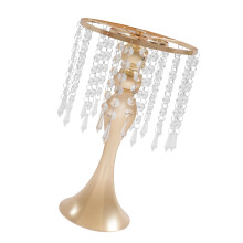 Metal Flower Stands with Crystal Beads,Wedding-M Gold