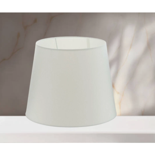 White Ceramic Glitter Lamp Base & Drum Shade 2