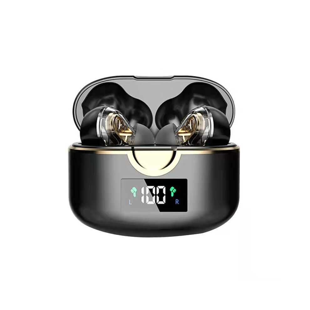 Wireless Bluetooth 5.0 Double Dynamic Speaker Earphones Black 7314280425839
