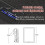 Bâtons de randonnée ultralégers 5 sections 1 paire Blue 4