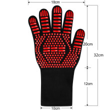 Extreme Heat Resistant Gloves, Non-Slip Food Grade Silicone Coating for Optimal Grip & Protection