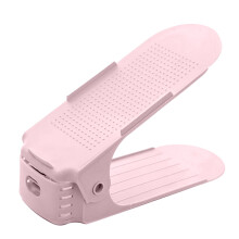 Organizador de sapatos de dois andares, elegante e compacto, com design duplo para otimizar espaço. Antiderrapante para maior segurança dos