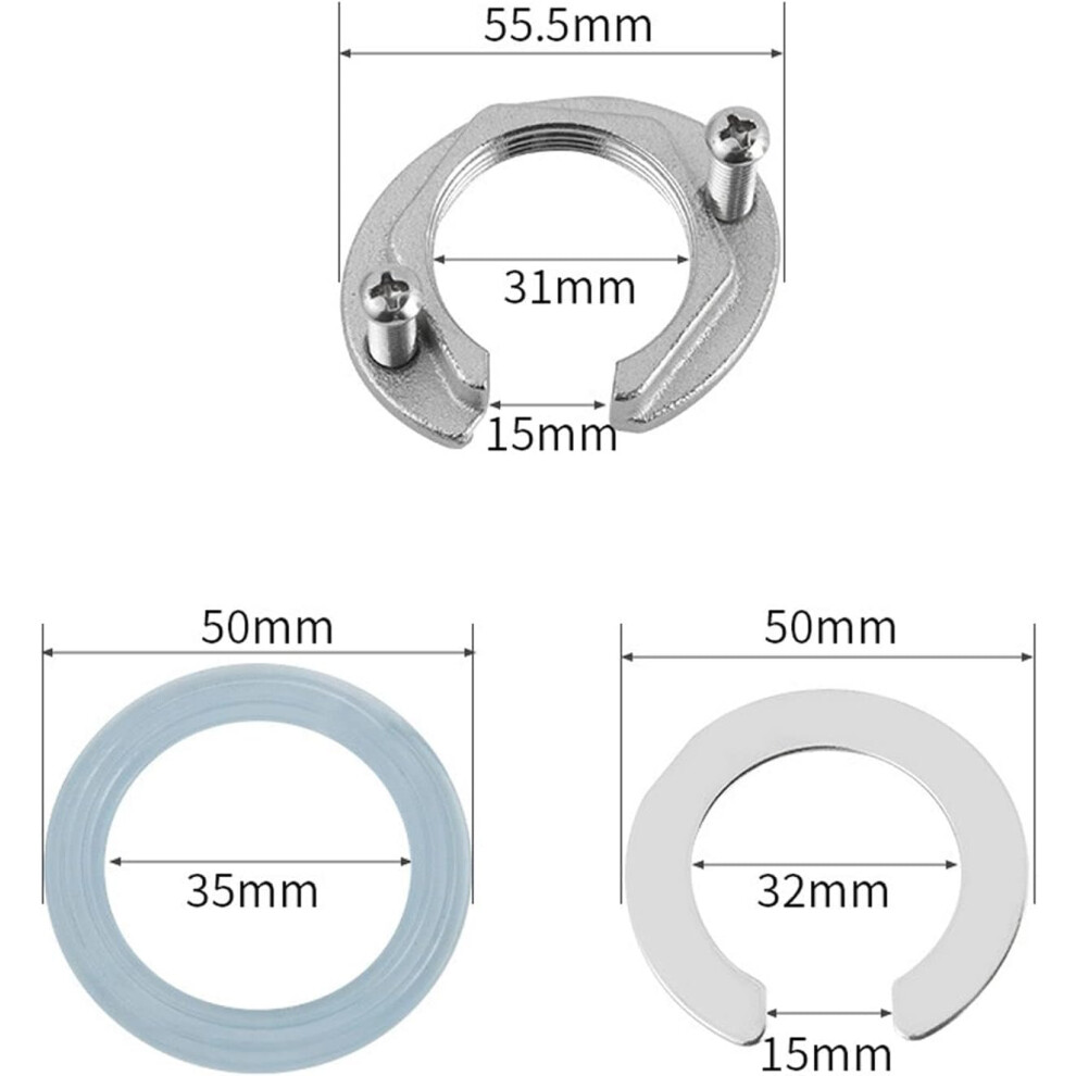 Kitchen Faucet Anti-Loosening Nut Set, Stainless Steel Fixing Tool Kit For Secure Horseshoe Nut Installation On Faucets 9128293315487
