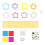 Kits faits main colorés de métier de papier avec le-fleurs 1