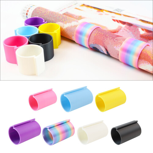 Kit de montage de toile de peinture de perles-Blanc 2