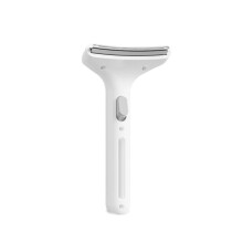 Peigne ergonomique d'épilation pour animaux de compagnie,-Blanc