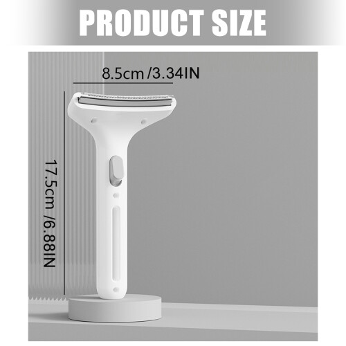 Peigne ergonomique d'épilation pour animaux de compagnie,-Blanc 2