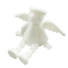 Articulated Angel Figurine Decors Adjustable Hinged-White 2