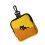 Support compact pour serviettes hygiéniques,-chat noir sur jaune 1