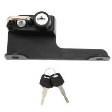 Candado para casco de motocicleta, 2 llaves, aleación de aluminio inoxidable, fácil instalación, cerradura antirrobo, bloqueo rápido, modelos