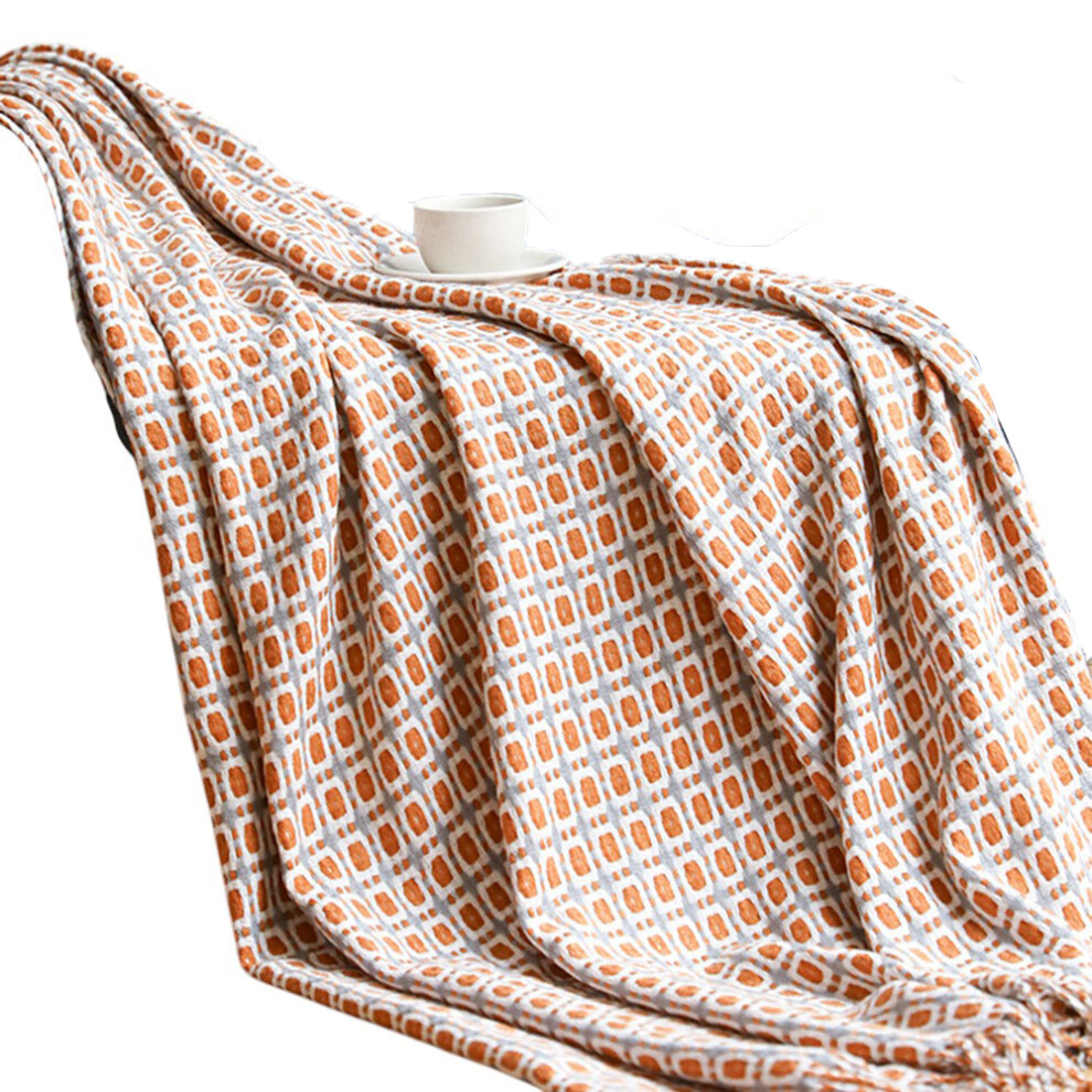 Colorful Throw Blanket for Boho Style, Exquisite Design All Season Use Microfiber Material Throw Blanket for Couch, Sofa, Bed, 50x70, Cozy Warmth