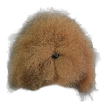 Untrimmed Pet Grooming Practice Hairpiece Soft-hair brown