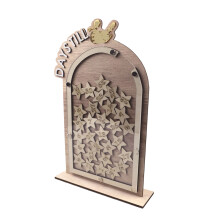 Sculpture artistique en bois pour vacances arabes, panneau de