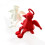 Adjustable Angel Figurine Movable Joints Hinged Legs-Red 1 5