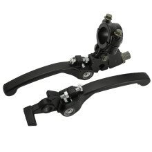 Koppelings- en remhendelset voor crossmotor, opvouwbaar, verstelbaar, eenvoudig te installeren, lichtgewicht, duurzaam, compatibel met 7/8 inch (22
