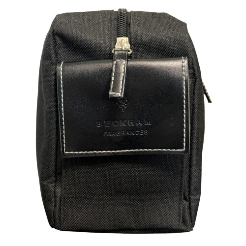 David Beckham Fragrances David Beckham Toiletry Bag Black with White Stitching 1
