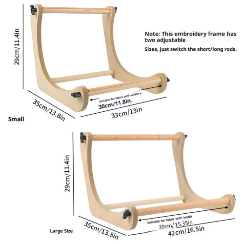Portable Embroidery Frame With Sliding Clamp Systems Crafted 2