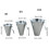 Efficient Chicken Cone Galvanized Flat Back Poultry-9 12 4