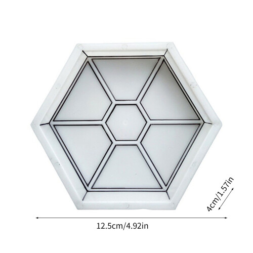 Reusable Creative Hexagonal Concrete Brick Mold Designed For 2