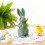 Easters Themed Rabbit Figurine Glittering Foam Portable-Green 4