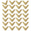 100Pcs Retro A Shape Collar Corner Iron Metal Decorative-Yellow 1