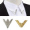 100Pcs Retro A Shape Collar Corner Iron Metal Decorative-Yellow 2