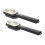 2PCS Ergonomic Shoe Brush with Extended Handle to-black gold 1