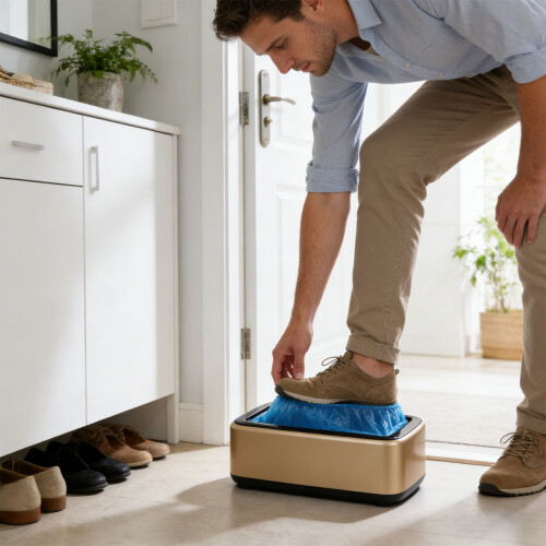 Machine automatique de couvre-chaussures à 200 divisions,-argent 1