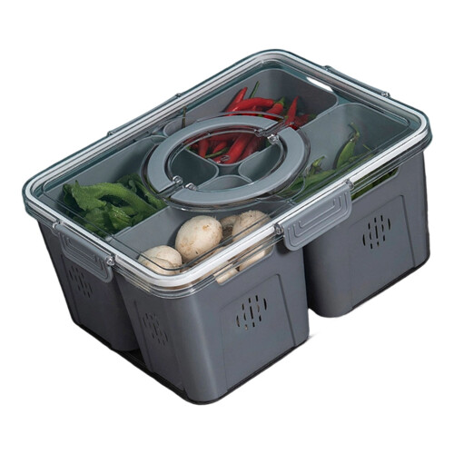 Boîte de rangement robuste et transparente avec-1 3