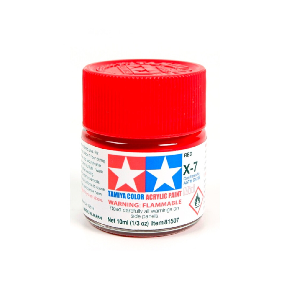 Tamiya 81507 Acrylic Mini X-7 Red