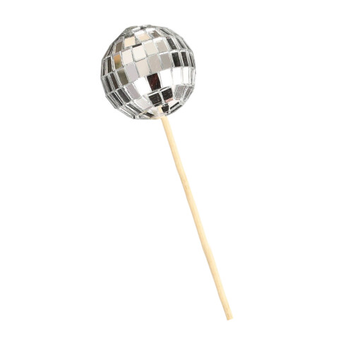 Easy Insert Disco Balls Cake Toppers No Assembly for-4cm