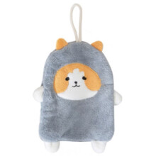 Cute Animal Bath Mitt, Portable Bathing Mitts With Lanyard Design For Easy Hanging, Coral Fleece Material Fast Drying Strong Water Absorption, Dog Pat
