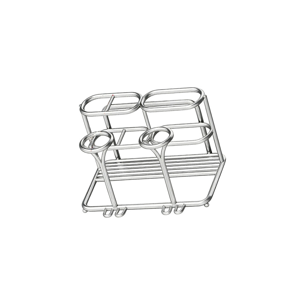 Stainless Steel Wall Mount Toothpaste and Toothbrush Holder-2