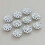 6Pcs Shirt Cufflinks Clips Rhinestones-Hollow pattern 19MM 5