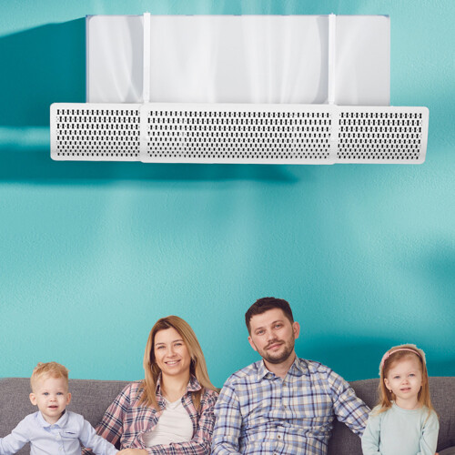 Air Conditioner Wind Deflector Wall-Side mounted negativ 2