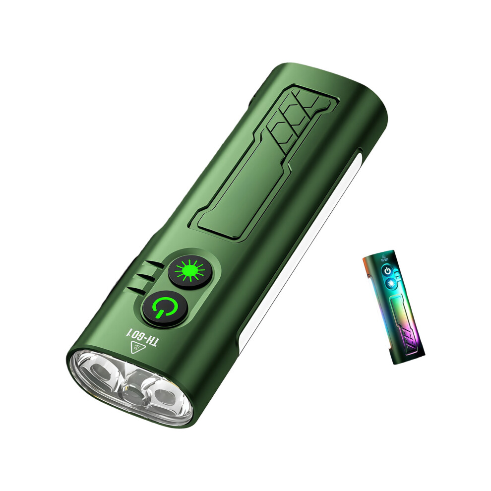 Bright Attachable Flashlight Practical Aluminum Alloy-Green 7696001309902