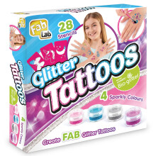 Childre Kids Girls Fablab Glitter Tattoos Kit Play Set