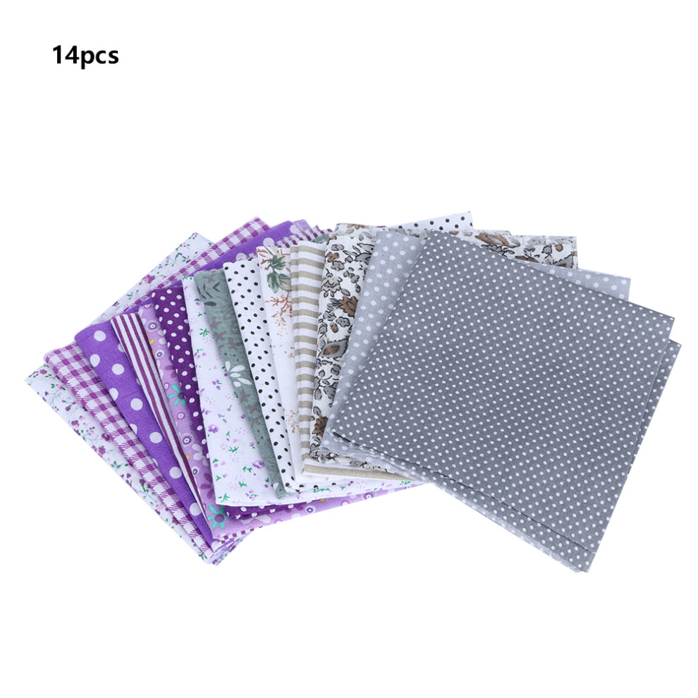 Sewing Craft Projects, Environmentally Friendly Cotton Fabric with Precut Squares, Fat Quarter Pre-Cut for DIY Sewing Supplies and Quilting Fabric