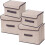 Versatile and Multi-Scene Fabric Storage Boxes, Non-Woven Material Reinforced Sides for Robust Home Organization 1
