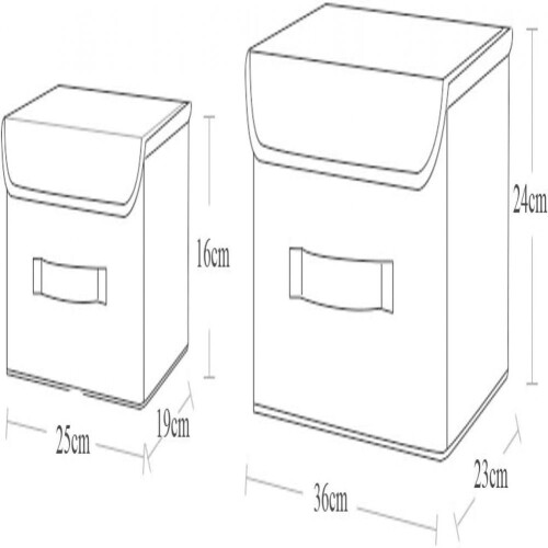 Versatile and Multi-Scene Fabric Storage Boxes, Non-Woven Material Reinforced Sides for Robust Home Organization 1