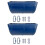 2PCS Chicken Feeding Troughs Hanging Feeder Waterer Bowl-Blue 1
