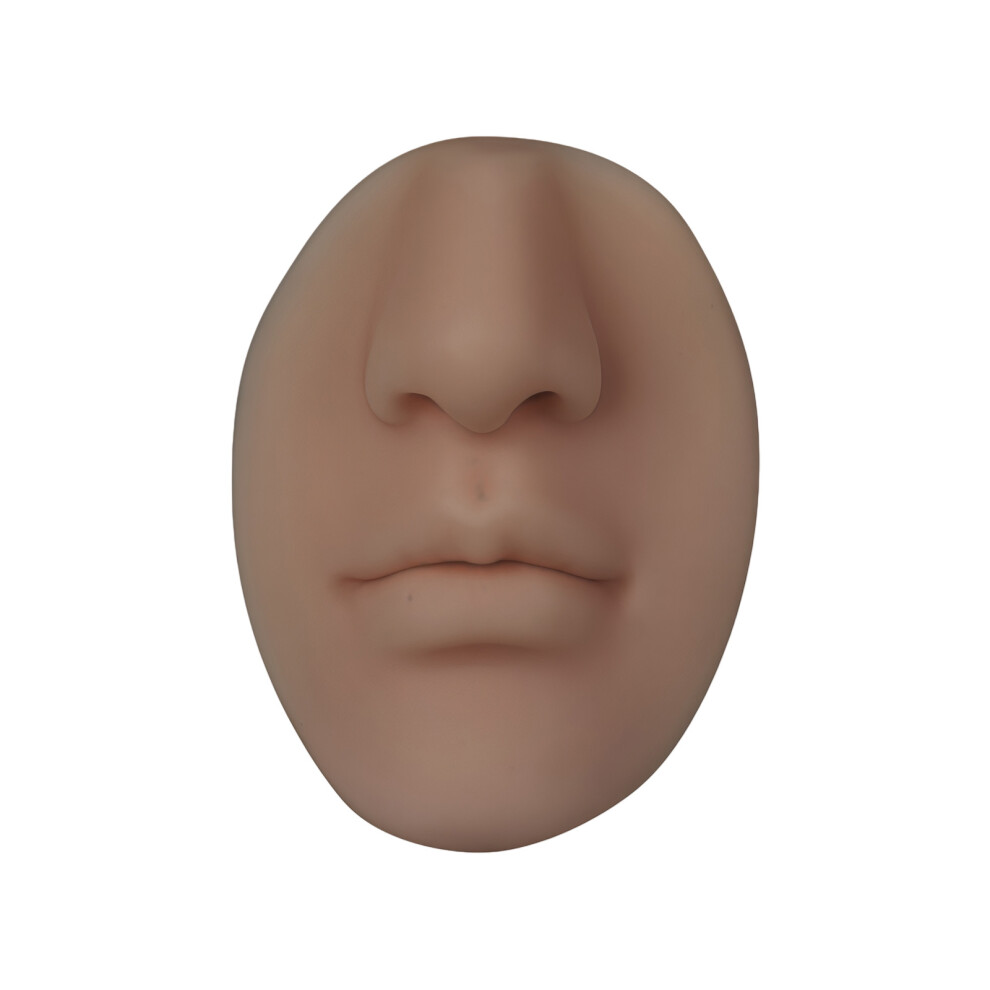 Nose Shape Soap Dispenser Portable Leakproof Silicone-Brown