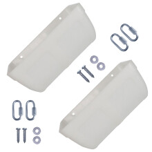 2PCS Outdoor Fence Hanging Feeder for Chicken ABS Easy-White