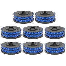 8Pcs RAC123 Lawn Mower Line Spool Compatible Compatible with Ryobi RLT6030 / RLT5127 / RLT5027 / RLT4125 / RLT4027 Grass Trimmer Replacement