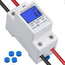 Contatore elettrico digitale LCD AC 5(80)A Contatore KWH monofase compatibile con installazione su guida DIN