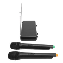 Duales VHF Wireless-Mikrofonsystem mit LED-Display, EU-Stecker