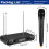 Duales VHF Wireless-Mikrofonsystem mit LED-Display, EU-Stecker 2
