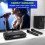 Duales VHF Wireless-Mikrofonsystem mit LED-Display, EU-Stecker 5