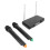 Duales VHF Wireless-Mikrofonsystem mit LED-Display, EU-Stecker 15
